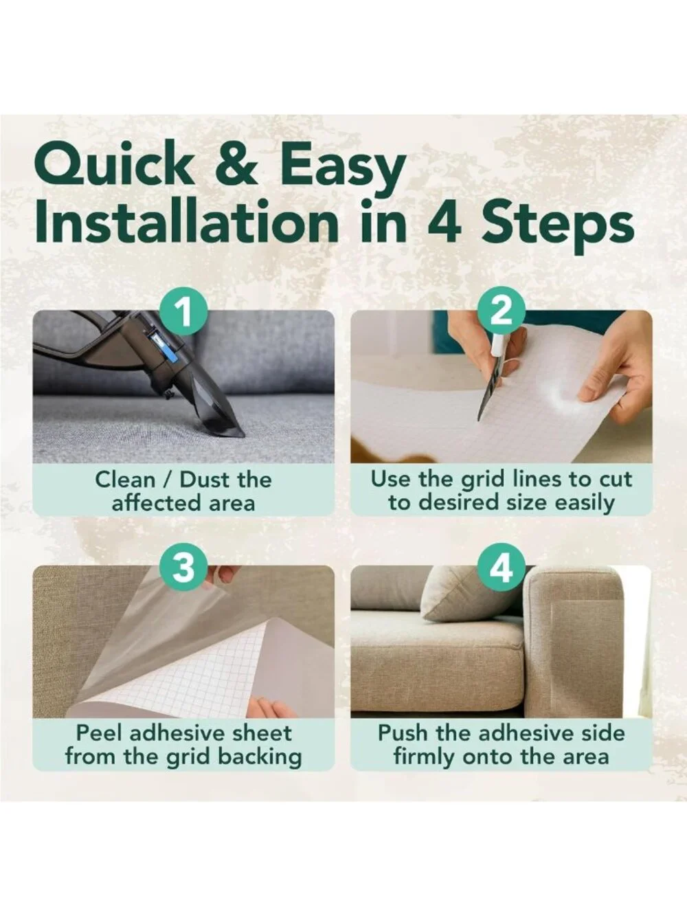 Cat Couch Scratch Protector Sheets - Adhesive Shields & Safeguard for Furniture